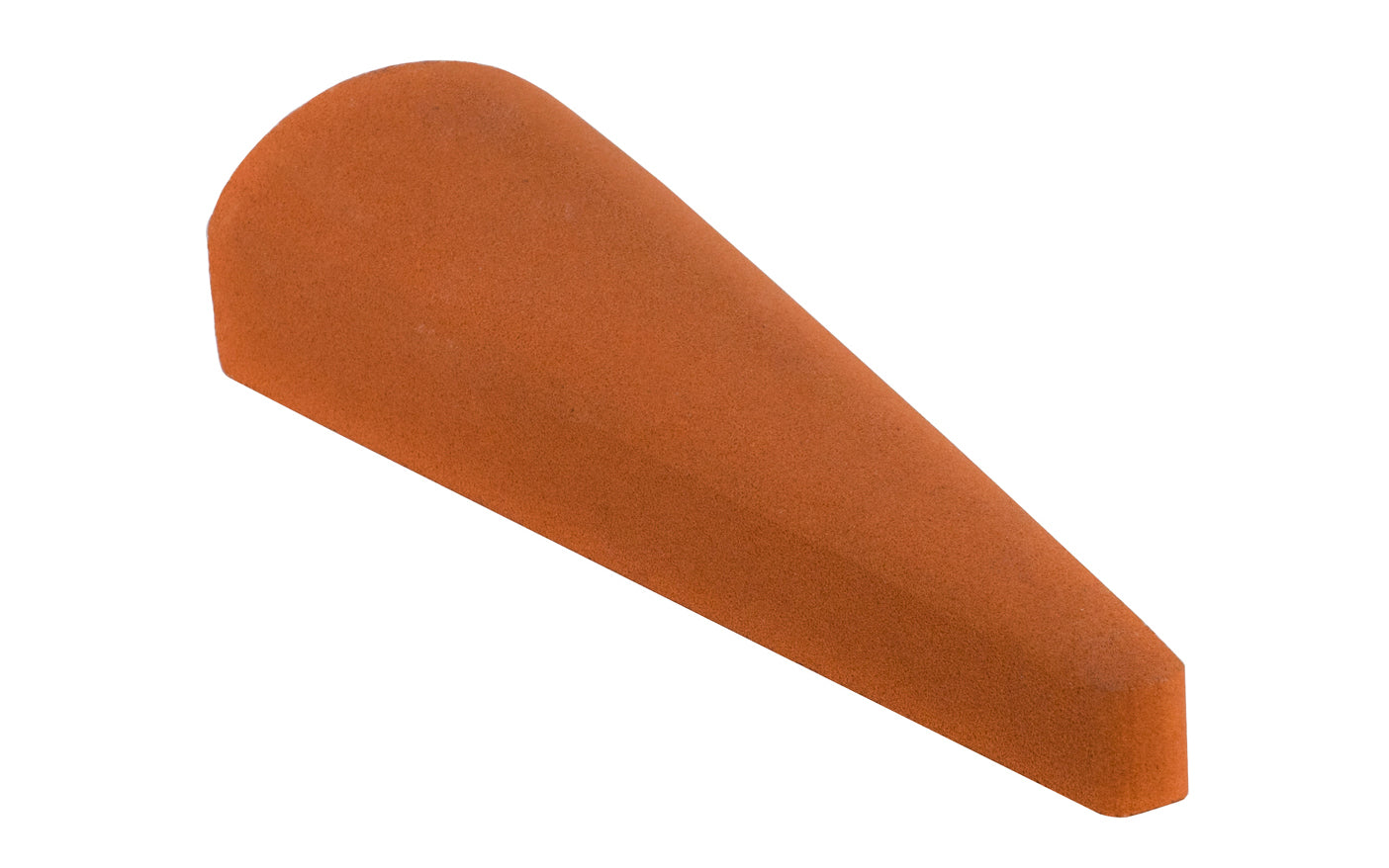 Norton 6" Gouge Stone is shaped for sharpening & lapping inside & outside curved surfaces on gouges & other cutting tools, the Norton India Gouge Stone is ideal for use by woodworkers, mechanics, & artisans. Composed of an aluminum oxide abrasive. 6" length  x  2" width  x  1" thickness. Model 87305