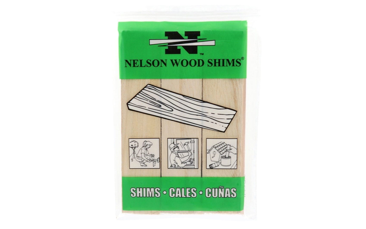 6" long Nelson Wood Shims are a favorite of the do-it-yourself type & contractors. Thin, feathered tips. 6" long x 1-3/8" pine wide shims in a Excellent for doors, windows, cabinets, countertops, leveling appliances, craft projects etc. 9 pack bundle. DIY Wooden Shim Bundle. 00808. 091996000808