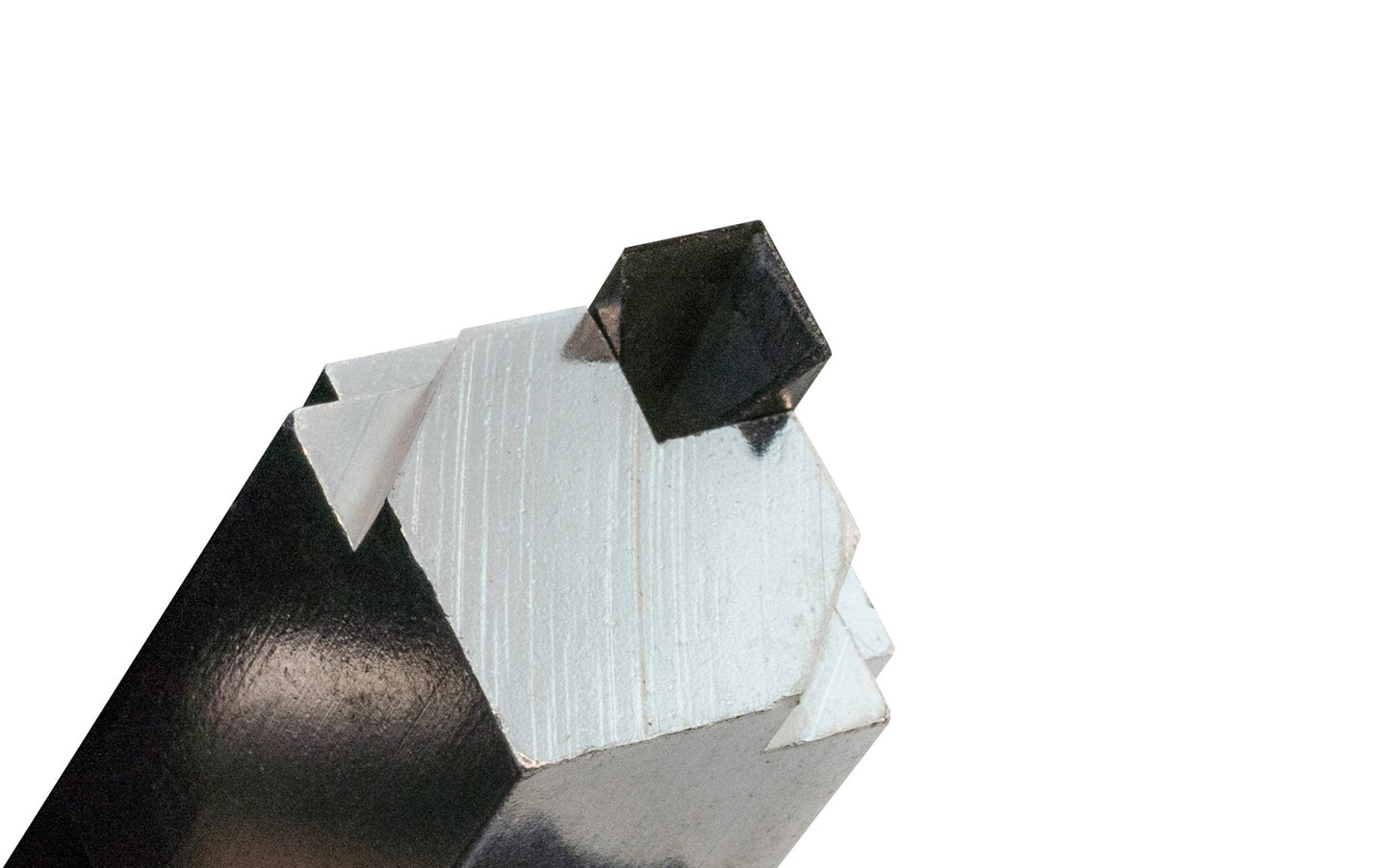 Corner Chisel with a 3/8" cutting edge - Will work to a depth of 5/8". Place this self-aligning chisel up against each mortise corner, and hammer the spring-loaded chisel shaft once to cut a perfect 90° corner for a perfect-fitting hinge plate. Cutting edge of 3/8" and will work to a depth of 5/8" of moldings or frames.