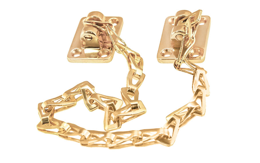 15" Long Adjustable Transom Chain With Solid Brass Base