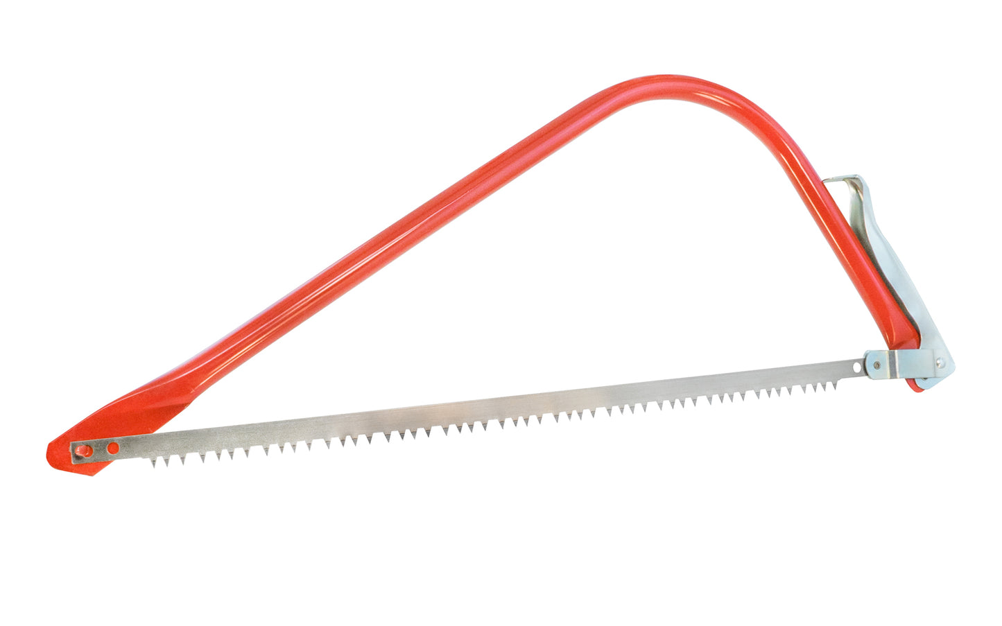 A Japanese blade bow saw that's good for green woods, The teeth on the saw are ground hardened with coarse teeth for very fast aggressive cutting. 21" Blade Length. Bowsaw has Steel frame. Blade made in Japan. Bow Saw with 21" Japanese Blade.