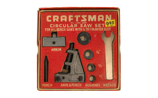 Craftsman Circular Saw Set for bench saw with 3/4" to 1" miter slot - Cat No. 9-3530. 