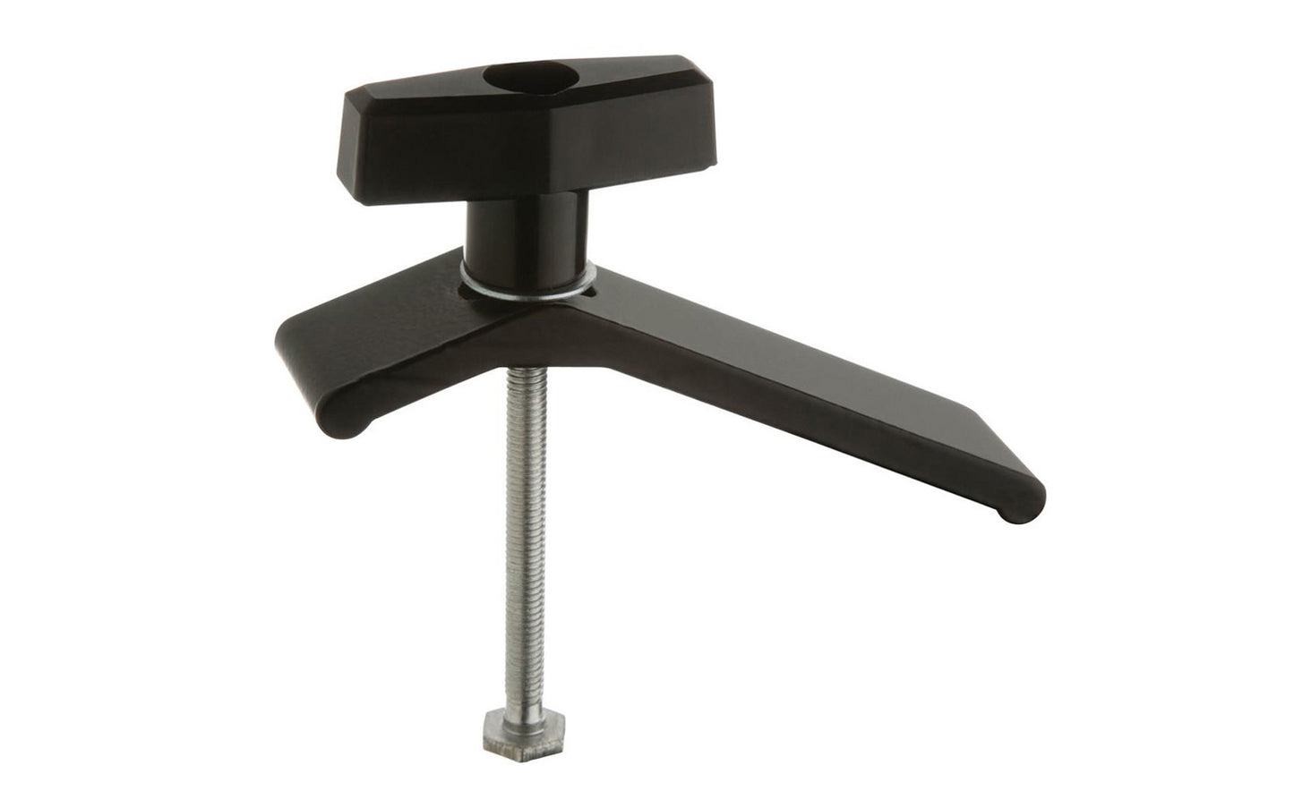 The Hold Down clamp slides in the T-Slot Track sold separately and quickly secures with the turn of the hand knob. By turning the clamp head 180 degrees to the workpiece, the clamp offers a dual capacity of 0 to 3/4" and 3/4" to 2-1/2" depending upon the size of the workpiece.