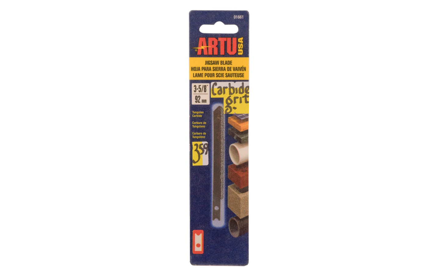 Artu 3-5/8" Carbide Grit Jigsaw blade