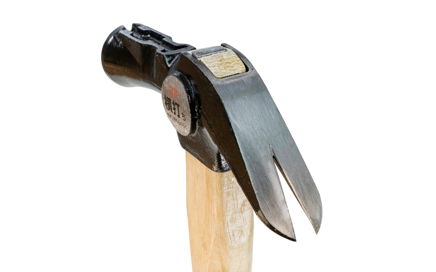 Made in Japan · This mill face Japanese Dogyu Kariwaku hammer is an all-purpose framing hammer. Special groove with a magnet in head that holds nails - Great for nailing hard-to-reach high places, & one-hand nailing. Simply put the nail in the grooved slot & lightly hammer first, then drive nail a second time - Wooden Handle - 4962819006221 - 440 g / 15.52 oz