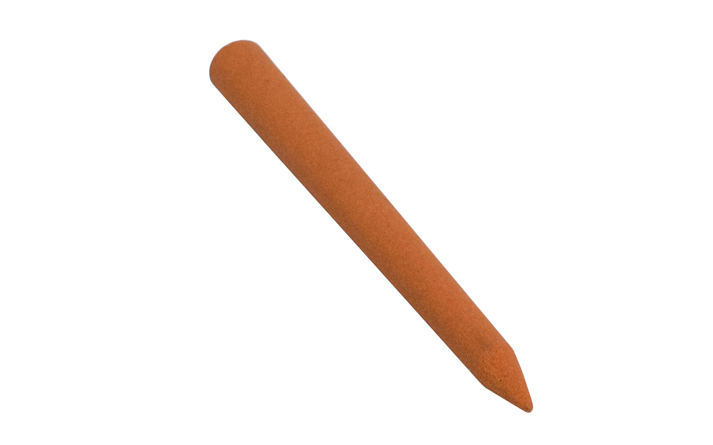 Norton Tapered Round Point File Stone 3" x 5/16" base diameter. Used by craftsmen, woodworkers, and die makers as their unique shape imparts the correct edge quickly. To improve sharpening & reduce clogging, use with oil. Composed of an aluminum oxide abrasive. Oilstone made by Norton, Saint Gobain. Model FF723.