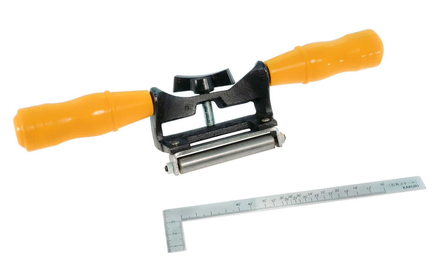 This Japanese Honing Guide was originally designed for use with traditional tools, but it can also be put to good use with Western style tools as well. Sharpens plane blades & chisel blade evenly. Great for flattening the backs of cutting tools. Made by Kakuri. Includes small square. Made in Japan. 4969402138017