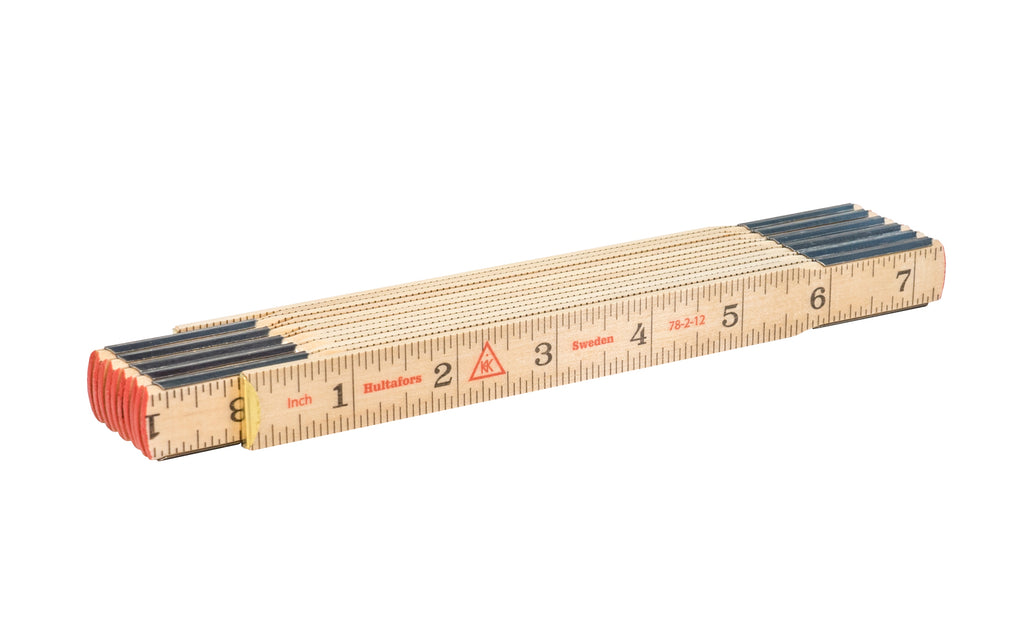 Hultafors E66-2-12 Wooden Folding Ruler - 101204U - EngineerSupply