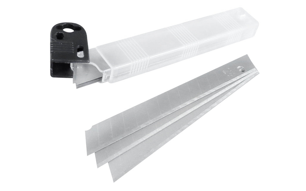 FastCap Kaizen Replacement Blades. Laser cut 0.4 mm thick snap off blades with hardened edge. Rust resistant. Sold as 10 blades in pack. Replacement blades for the FastCap Kaizen Utility Knife. 663807050175