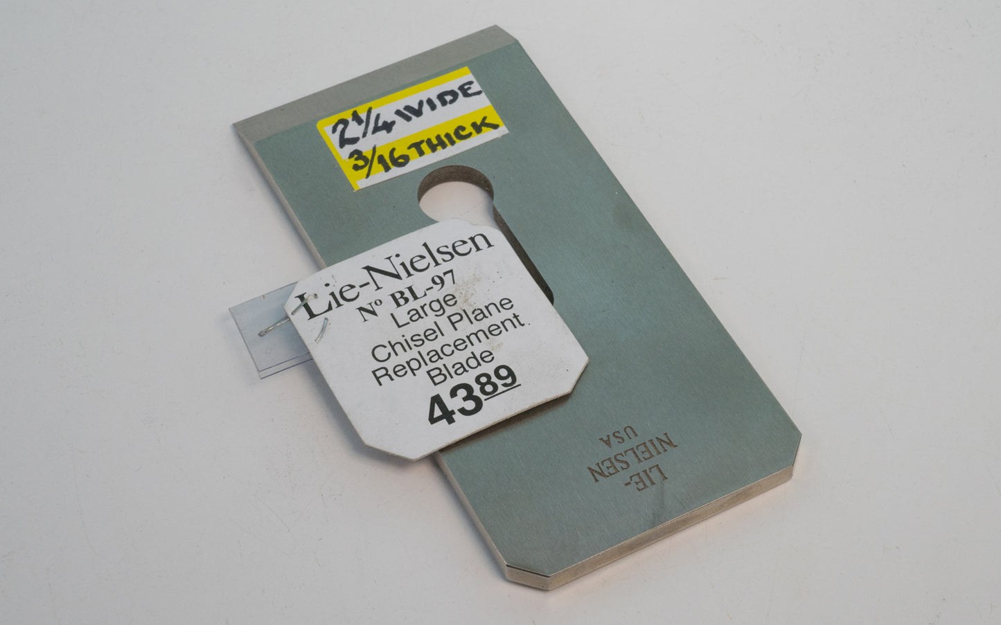 Lie-Nielsen 2-1/4" Wide Chisel Plane Replacment Blade - BL-97