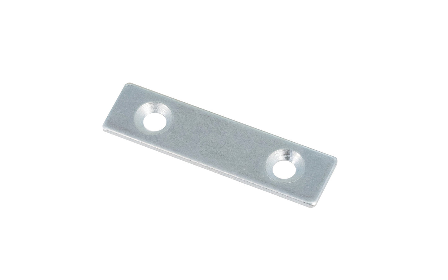 These flat mending plate irons are designed for furniture, cabinets, shelving support, etc. Allows for quick & easy repair of items in the workshop, home, & other applications. Made of steel material with a zinc plated finish. Countersunk holes. Sold as singles, or bulk box of (48) mending braces. 2" long size.