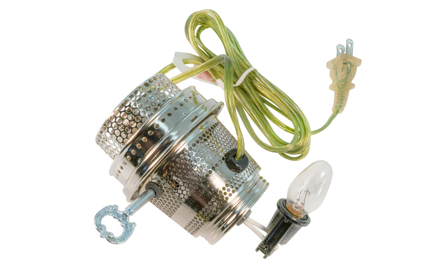 Aladdin Nickel Electric Burner with Model B Gallery & with Nite Light. N195N-3N. Includes Nite Light.