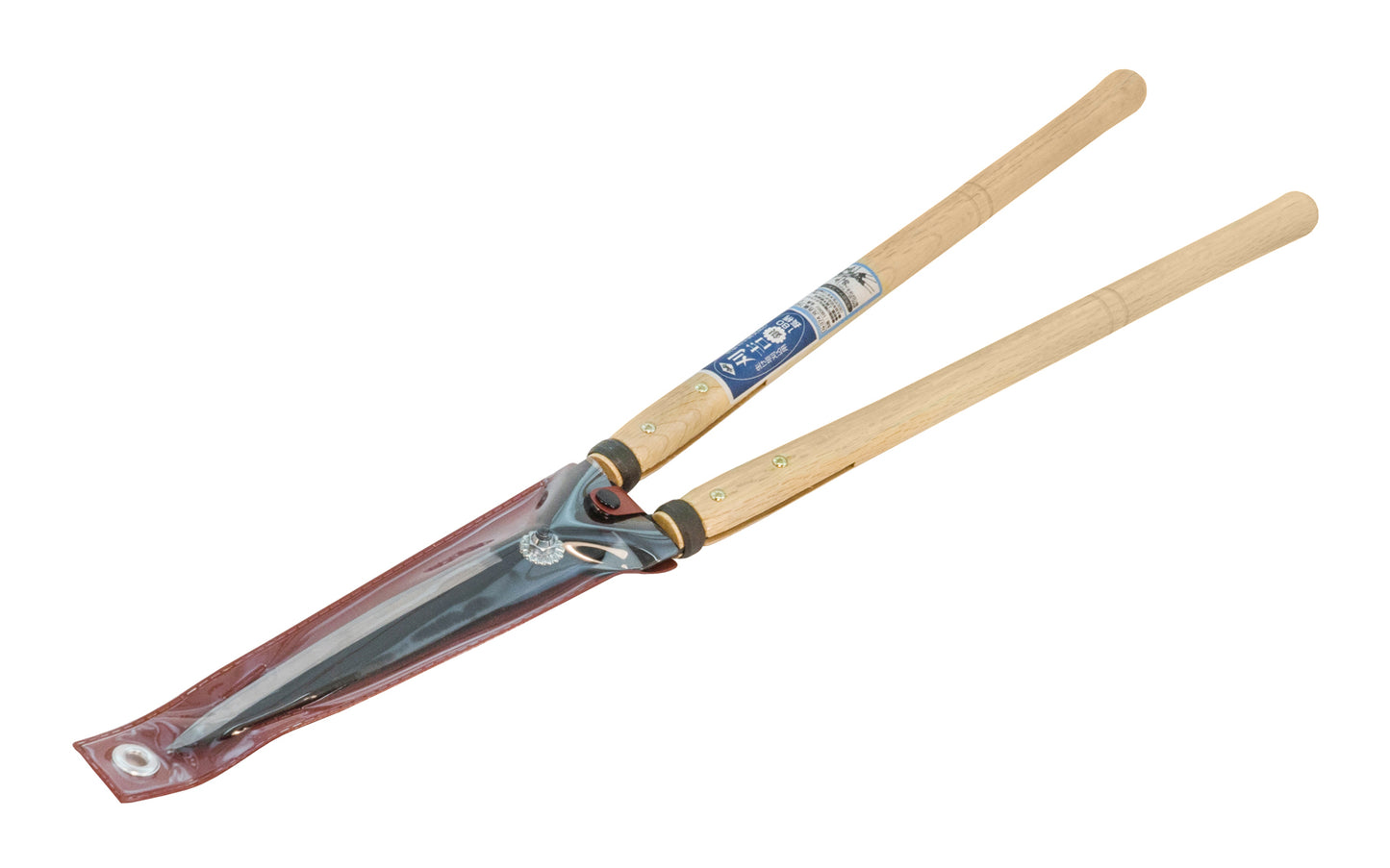 Professional Japanese Nishigaki 28" Karikichi Hedge Shears "Karikichi Silver" made in Japan. The carbon steel cutting edges are very sharp & cut nicely. Great for topiary boxwood, shrubs, & hedges, & other tasks such as trimming, shaping, thinning. Blades can be resharpened. Japanese White Oak handles. Model No. N-734