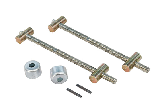 Build your own adjustable handscrew clamp with this kit. This kit is designed for 12" Jaw Length Handscrew Clamps. Spindles & swivel nuts are of cold drawn carbon steel & the threads have double leads for rapid operation & close tolerances. All metal parts are treated to prevent rust. Model 00120 ~ Made in USA. 099687001202