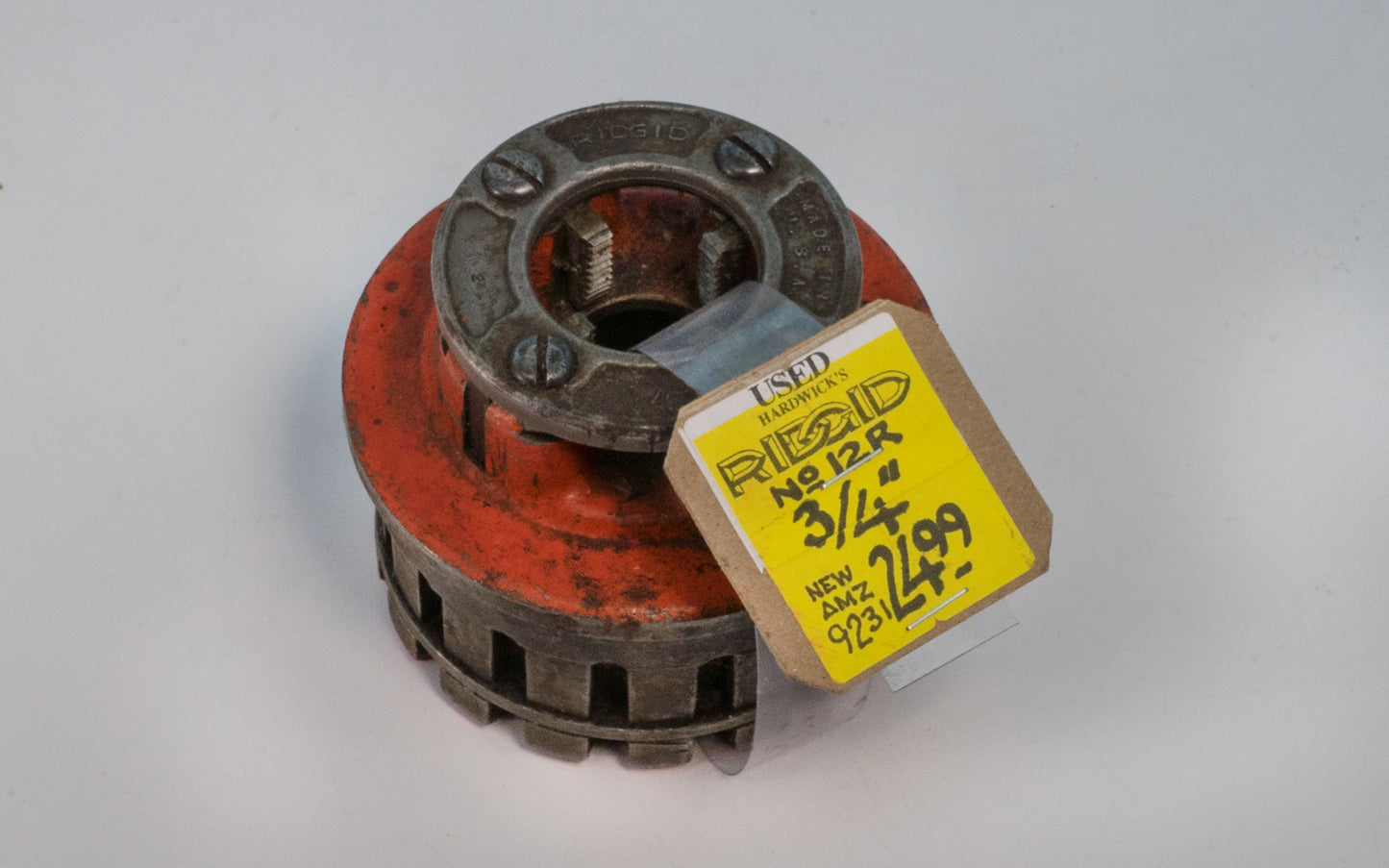 Rigid 12R Die Head. 3/4" Capacity NPT High-Speed RH Hand Threader Die Head. Rigid Tool Co. Head only. Made in USA. Used