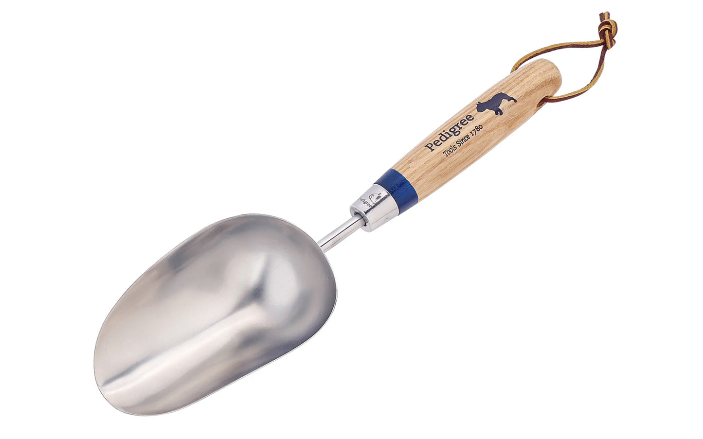 This high quality Pedigree Stainless Soil Scoop is made by Bulldog Tools. A fantastic companion for the potting bench enabling one to scoop compost from a bag as well as mixing other ingredients such as feeds, fertilizers & aerators into soil mix. An essential gardener's tool.