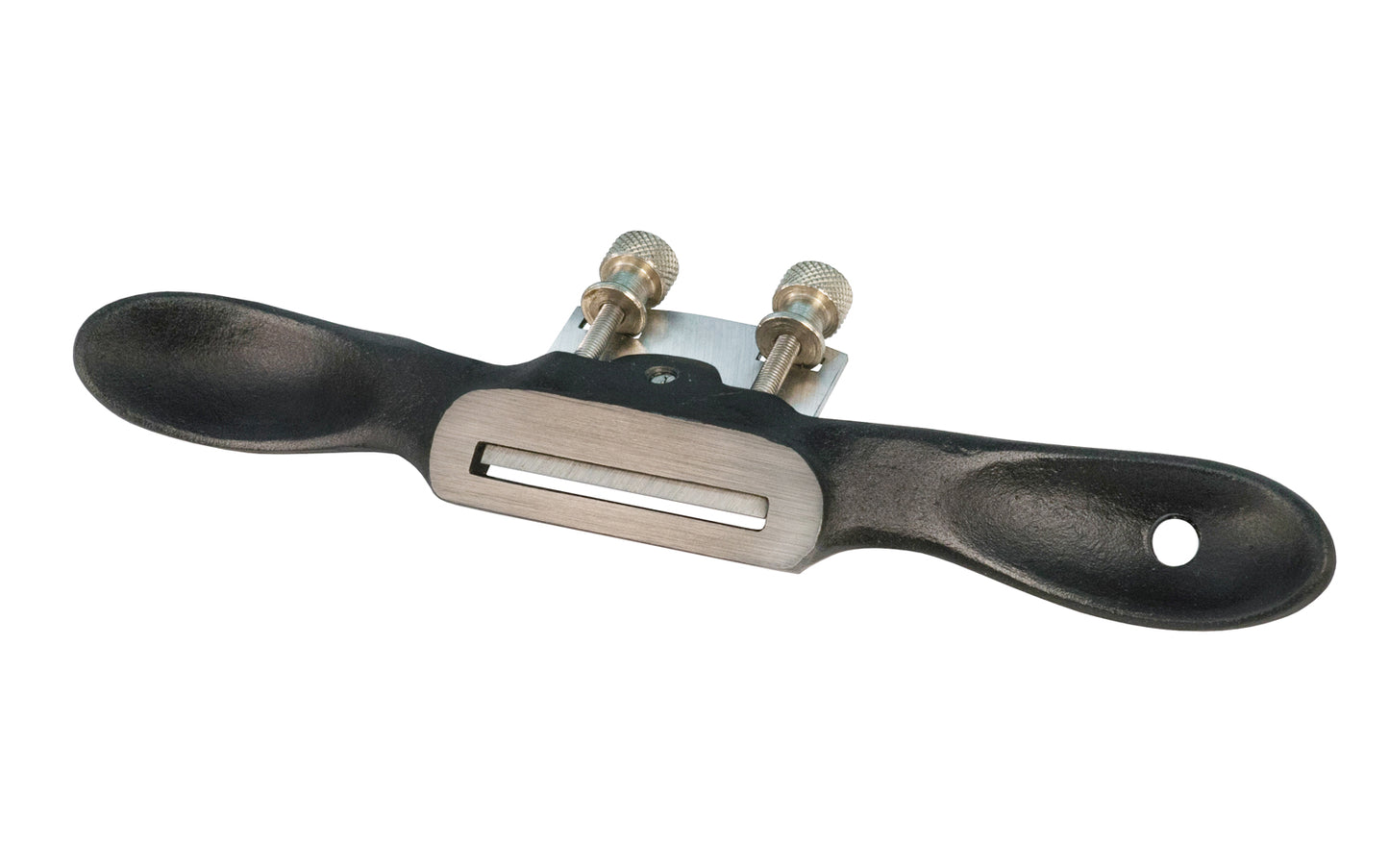 This spokeshave offers smooth plane-like finishes & used on a variety of straight, flat & curved & convex surfaces. Ideal for furniture makers & wood carvers. The flat bottom spokeshave is very versatile & works in most areas other than inside curves. Easy to adjust. Made by Rider / Soba. 744391103178. Model 895-1000