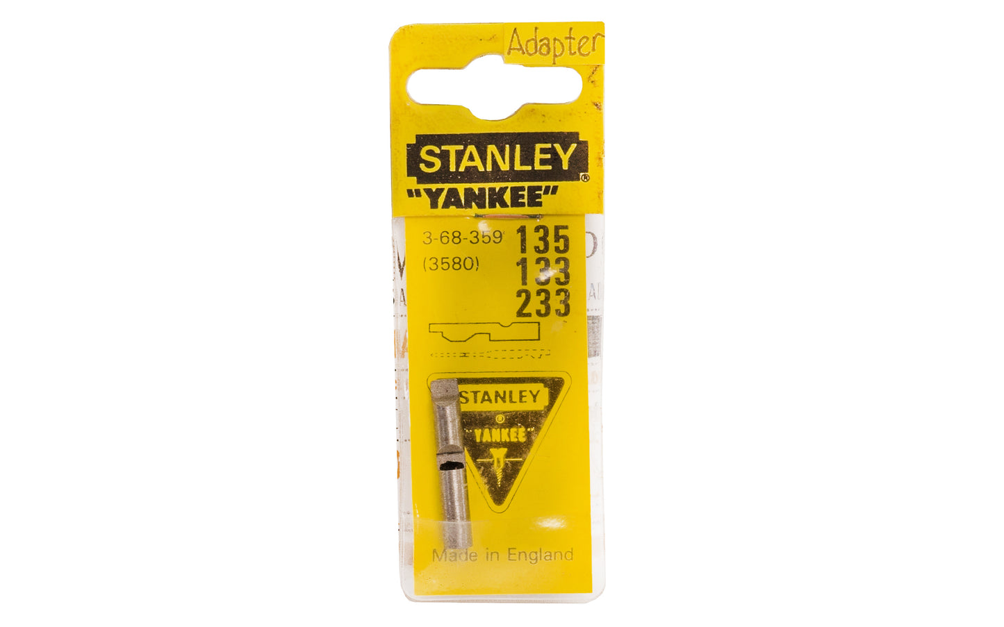 Stanley "Yankee" Adapter. Model No. 3-68-359. Brand new old stock. Made in England. 3253563683594
