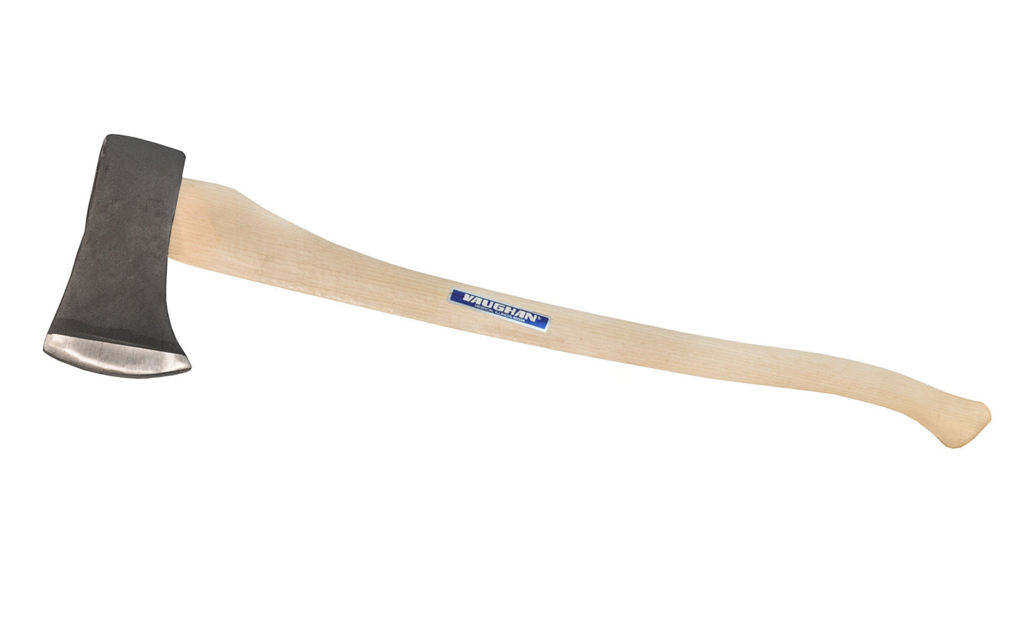Vaughan's 3-1/2 lb. single bit axe has a 4-3/4" cutting edge with a wooden handle. 34" overall length. 051218301205. Vaughan 3-1/2 lb. Axe - 34" Handle ~ SSB3-1/2 LB SB AXE