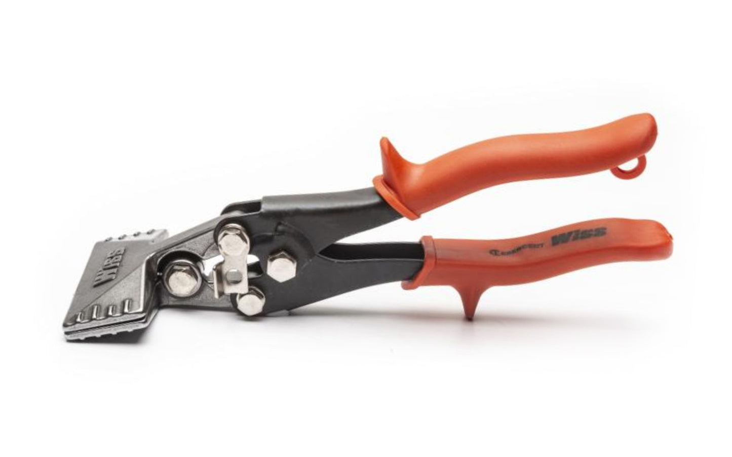 Wiss 6" Crescent Straight Handle Hand Seamer is a powerful tool for bending or flattening sheet metal by hand. It utilizes an optimal handle span to deliver maximum power from an ergonomic operating range, and features non-slip cushion grips for superior comfort & control. 037103308542. Model WS6N