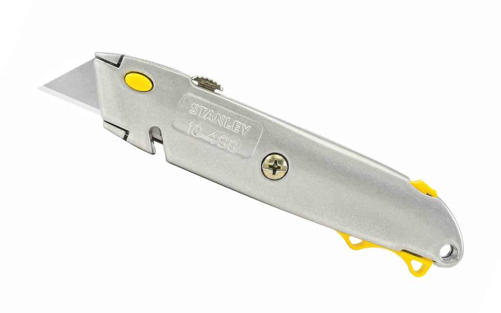 Stanley 6 in. General Purpose Metal Retractable Utility Knife with 3  Replacement Blades 10-099