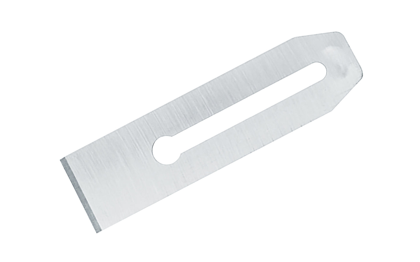 Model 12-313 - 0-12-313 ~ 2" (50 mm) wide cutter blade ~ Hardened, tempered high-carbon chrome steel gives excellent edge retention - Can be honed to a razor-sharp edge ~ Ground to a flat surface ~ Ground edge of 25°; finish with honed angle of 30° is recommended - 076174123135 - Replacement Stanley Iron Blade