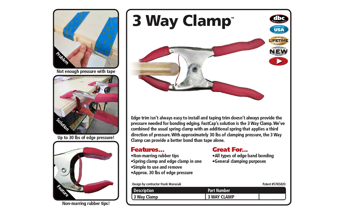 FastCap 3-Way Spring Clamp