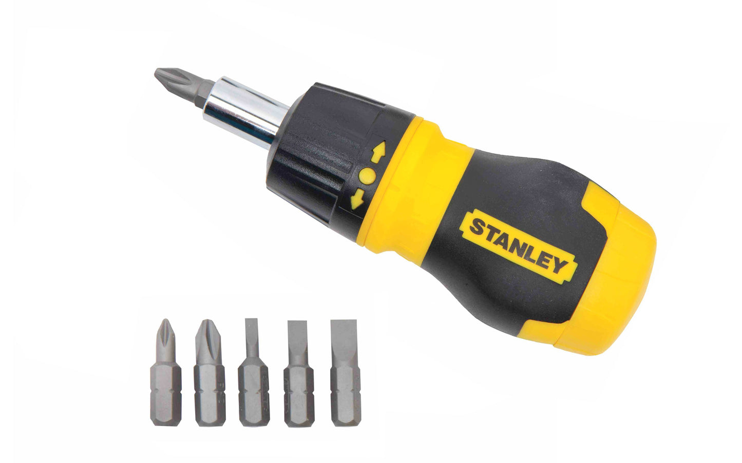 Stanley Multi-Bit Ratcheting Stubby Screwdriver ~ Model No. 66-358