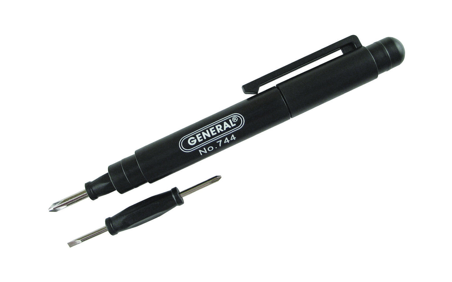 General Tools Pocket Mini Screwdriver - Model No. 744 - Reversible precision tool for tools, jewelry, eyeglasses, watches, mobile phones, laptops, electronics & gaming consoles ~ 038728744012