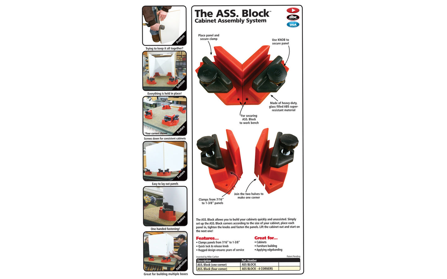 FastCap Ass Block Cabinet Assembly System