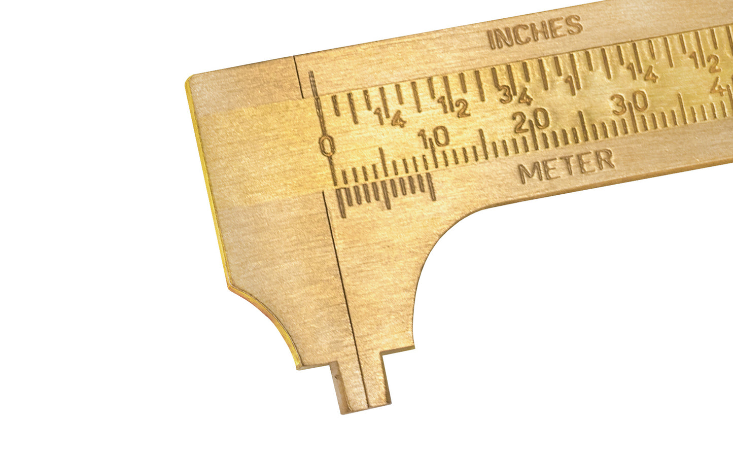 4" Solid Brass Pocket Caliper