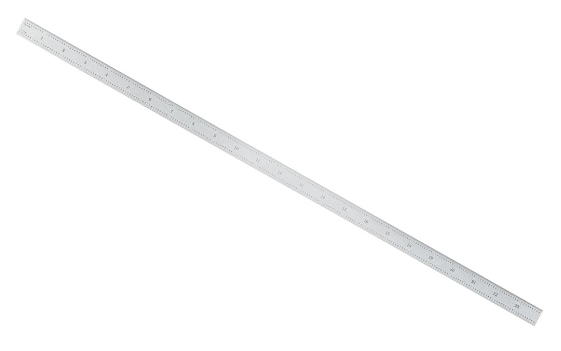 General Tools 24" Flexible Stainless Rule (10ths, 100ths, 32nds, 64ths) - Model No. CF2445 ~ Satin Finish Stainless Rule ~ 24" Overall Length - Flexible Rule