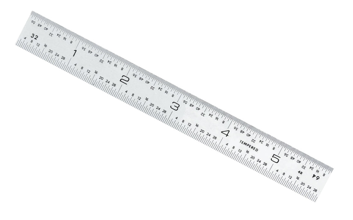 General Tools 6" Rigid Stainless Rule with End Grads (8ths, 16ths, 32nds, 64ths)