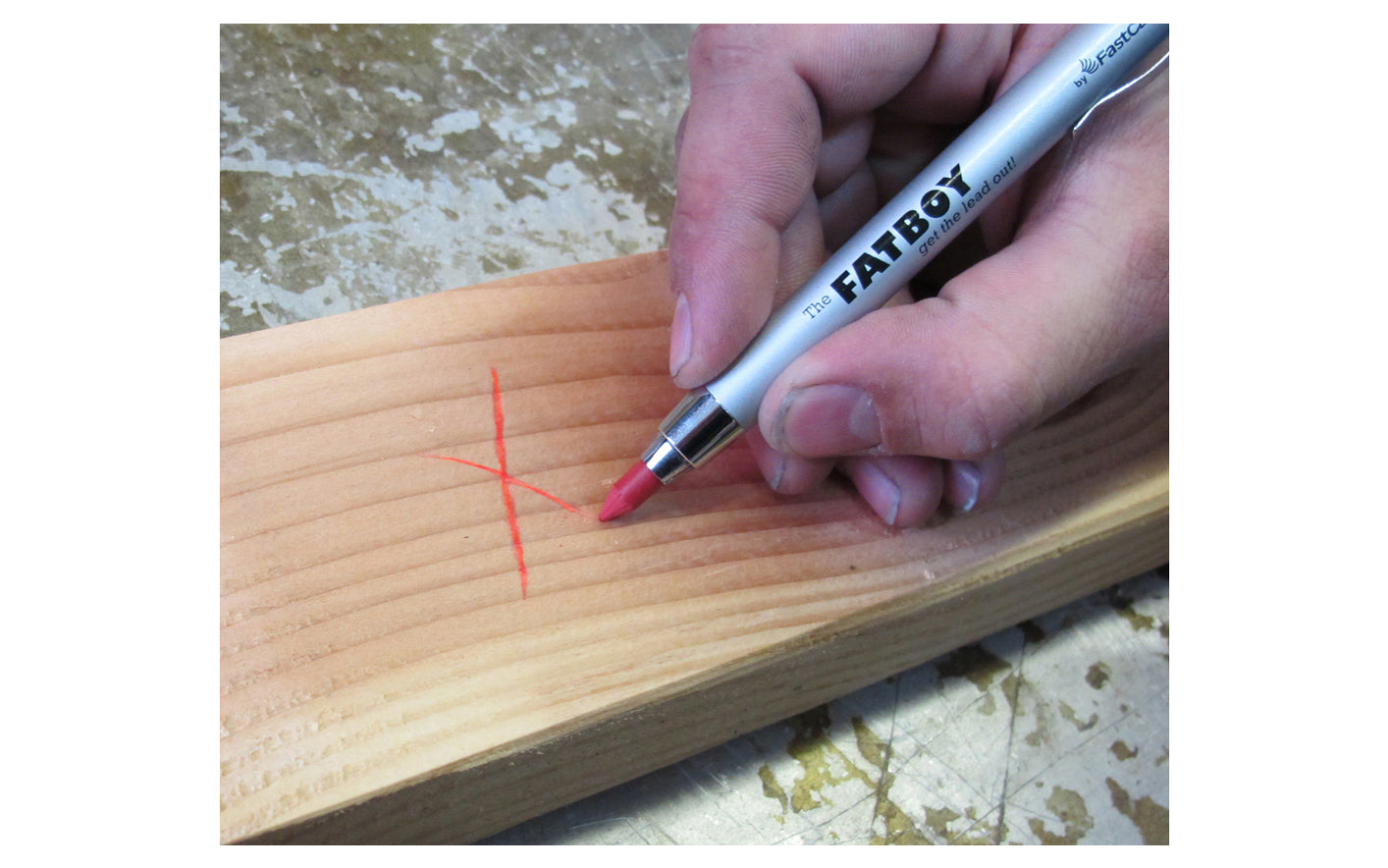 FastCap 5-Pack of Red Crayon Refills for FatBoy Pencil - Red Crayon great for concrete - Model No. FATBOY RED REFILL