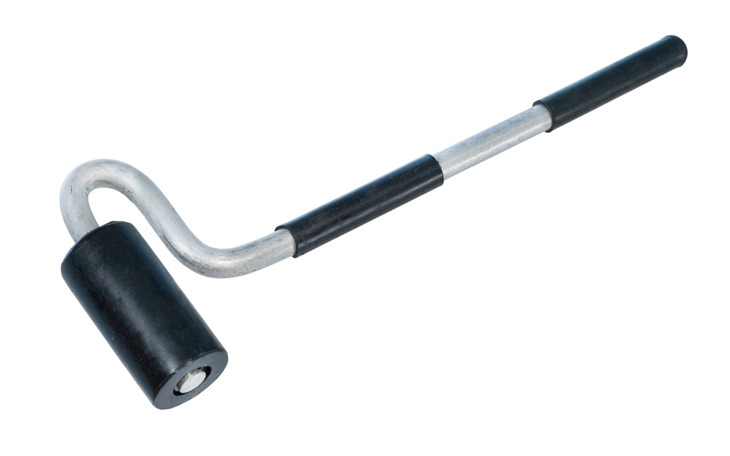 Marshalltown J Roller ~ Model JR008 - 16008 - Hard rubber roller - Recessed end - 3" wide roller - 1-1/2" diameter - Used for backsplashes & walls - Designed for use by plastic laminate installers - 13" overall length - Contractor-grade, QLT Rollers - 035965060080 - Hand Rubber Roller - Laminate Roller