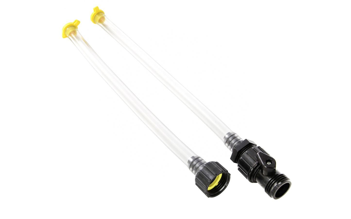 Mayes Water Level ~ Made in USA - Model 10309 ~ Use to establish level points over long distances ~ For outdoor & indoor use - excellent for use around corners too ~ Attach to any garden hose - handy swivel shut-off valve on level ~ Use for driveways, floors, lawns, fences, patios, grading, footings, sills, lintels, batter boards, & more! ~ 028452103094