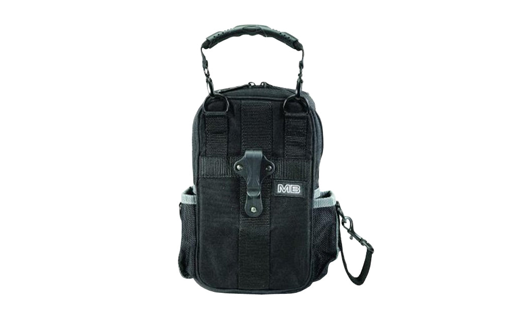 Veto Bags - Veto Pro Pac model MB - Leather Trim Panels - Detachable rubber handle & electrical tape strap - 851578000356 - Veto Pac Pac Tool Bag - MB Pouch - Meter Pouch - D-ring clips - Shoulder strap - Features 10 interior & exterior pockets - 10 pocket pouch - Belt slot - 2 meter pockets - Heavy duty meter bag