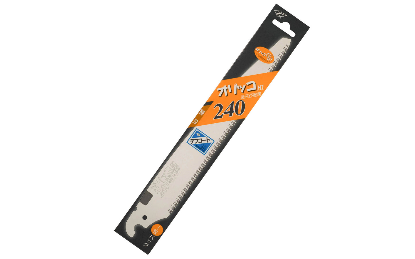 Replacement Blade for Japanese Folding All-Purpose Z-Saw ~ 240 mm "Orikko" ~Made in Japan · Crosscut Teeth: 12 TPI ~ Folding Z-Saw replacement blade 240 mm ~ For use with Folding Z-Saw 240 mm "Orikko" ~ 1-1/2" narrow blade - good for tight areas ~ Teflon coated blade helps prevent blade from staining ~ A great all-purpose Japanese pull-saw blade