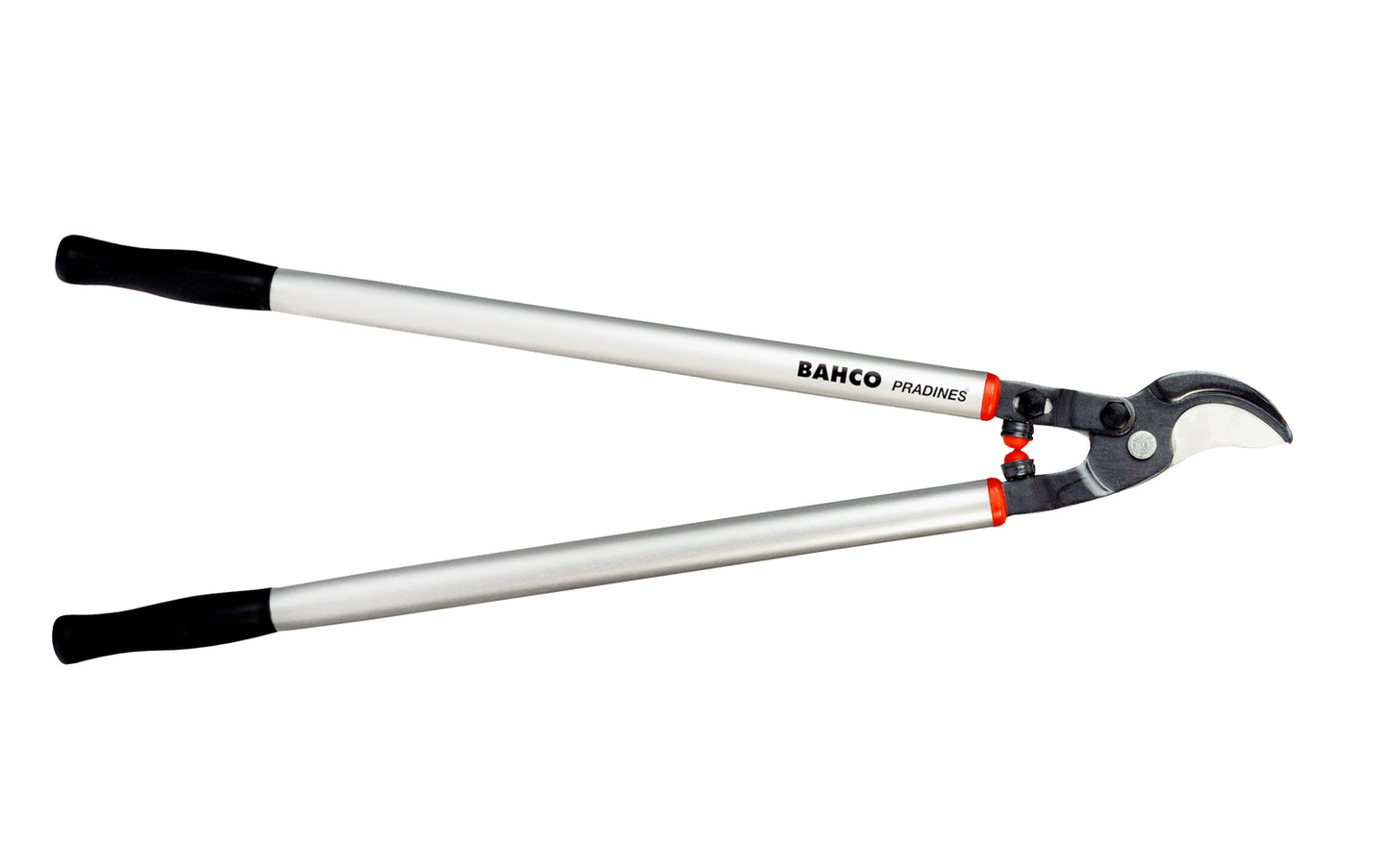 Bahco 32" Professional Bypass Loppers with Aluminum Handles are long reach bypass loppers excellent for use on fruit trees & in the orchard. Great loppers for landscaping work. Long & lightweight handles are good for overhead cutting. Fully-hardened cutting blade. Model P280-SL-80. Made in France.