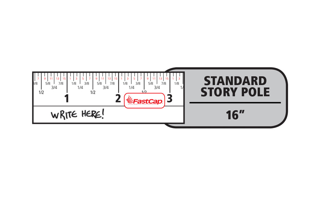 FastCap PS-FLAT16 16-Feet Old Standby Standard Flatback Tape Measure 