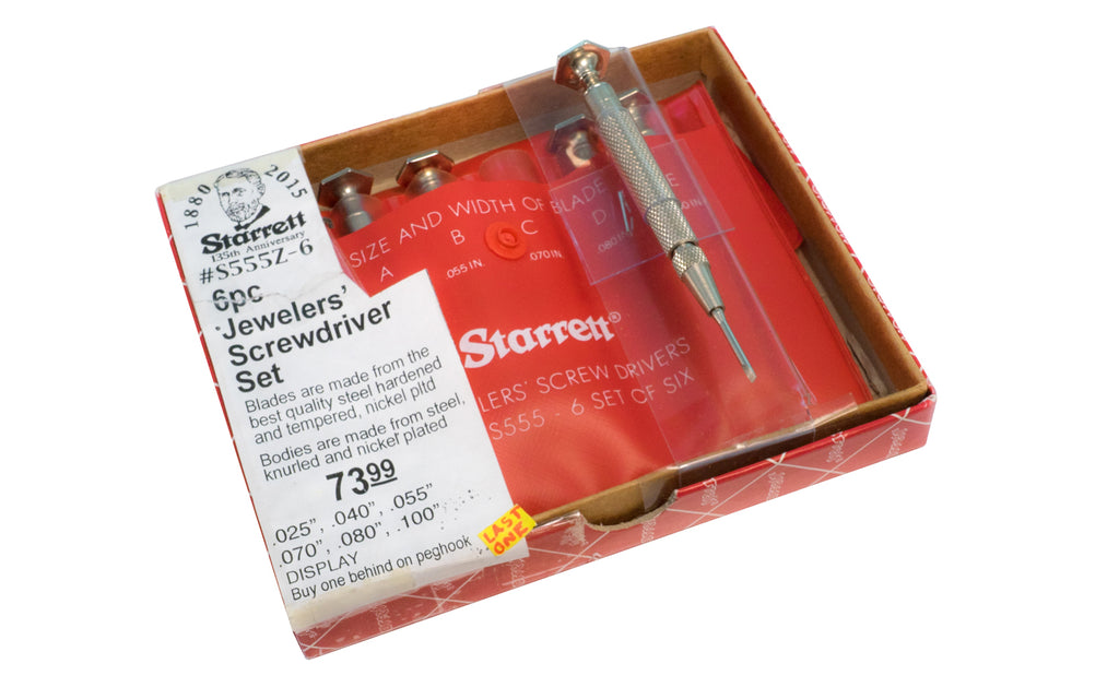 Starrett Jewelers Screwdriver Set Made in USA