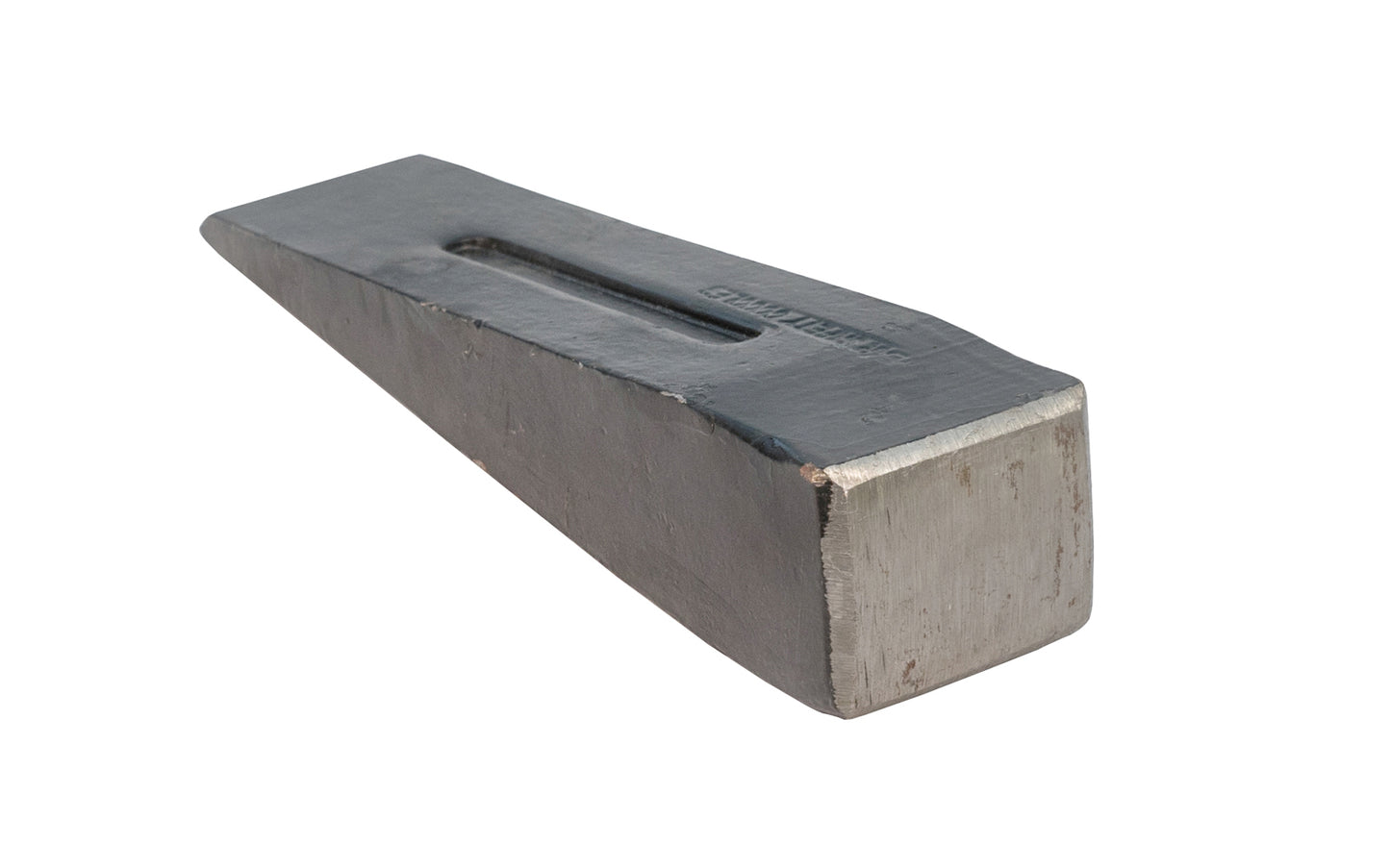 Vaughan Mfg. Model No. SW3X. Basic steel splitting wedge. 3# steel wedge. 7-1/2" overall length. 3 lbs steel splitting wedge. 093848592769. 1-3/4" wide edge.