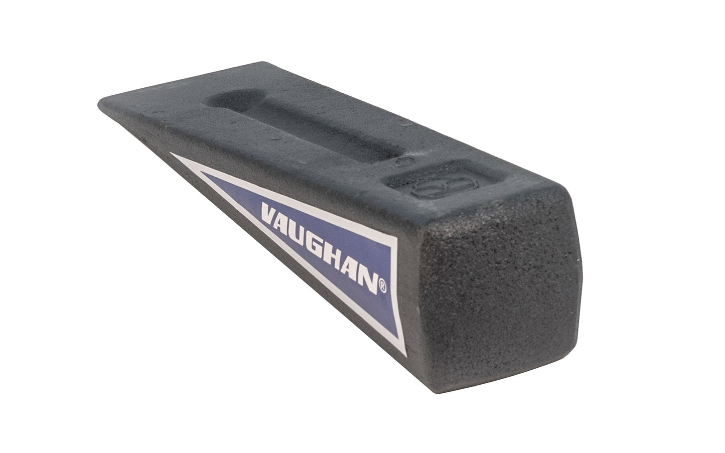 Vaughan Mfg. Model No. SW5X. Basic steel splitting wedge. 5# steel wedge. 8-1/2" overall length. 5 lbs steel splitting wedge. 093848592783. 2-1/2" wide edge.