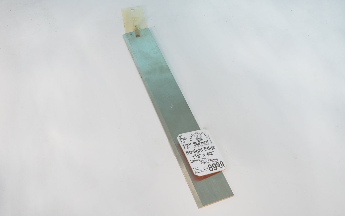 Starrett 12" Straight Edge 1-5/8" x 3/32" - Old display floor model, Sold As Is. Very good condition. Made in USA.