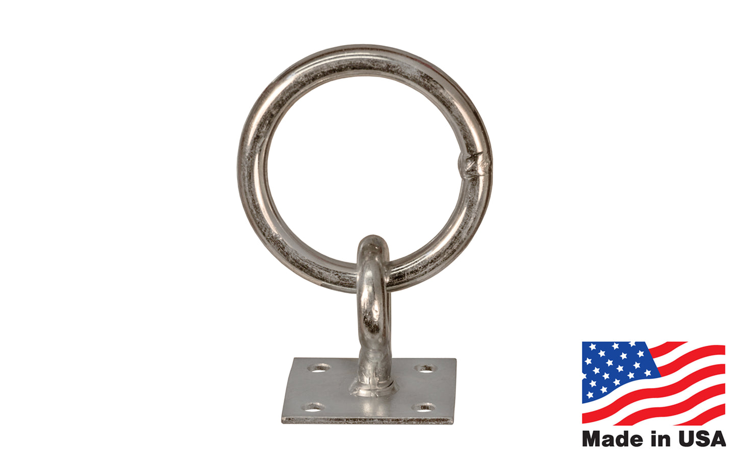 Zinc Plated Ring & Eye Pad ~ Made in USA