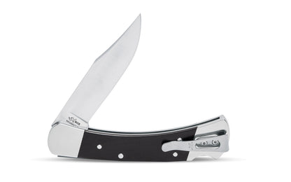The Buck Knives 110 'Slim Elite' Folding Hunter Knife. Premium BOS heat-treated MagnaCut steel. Model 0110BRS20-B.  Made in USA.