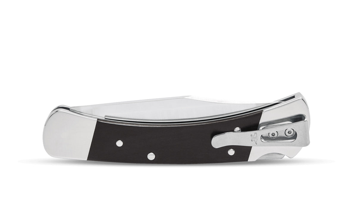 The Buck Knives 110 'Slim Elite' Folding Hunter Knife. Premium BOS heat-treated MagnaCut steel. Model 0110BRS20-B.  Made in USA.