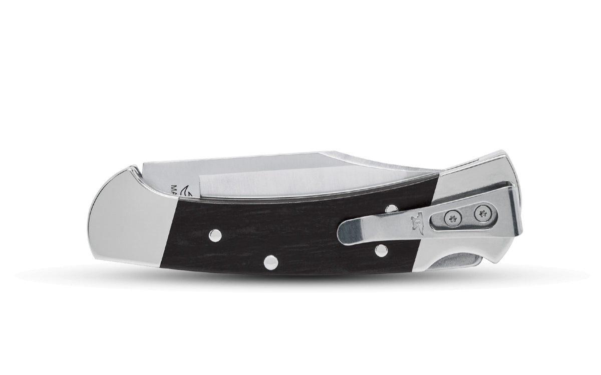 Buck Knives 112 'Slim Elite' Folding Ranger Knife. Premium BOS heat-treated MagnaCut steel. 3" blade length. Model 0112BRS20-B. Made in USA.