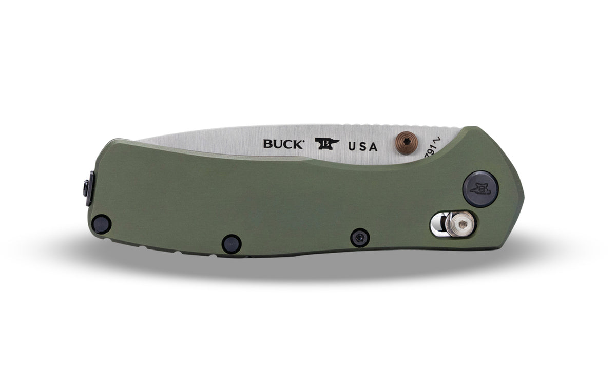Buck Knives 791 Range Elite Knife - Green. Model 0791GRS-B. 033753169267. Made in USA.