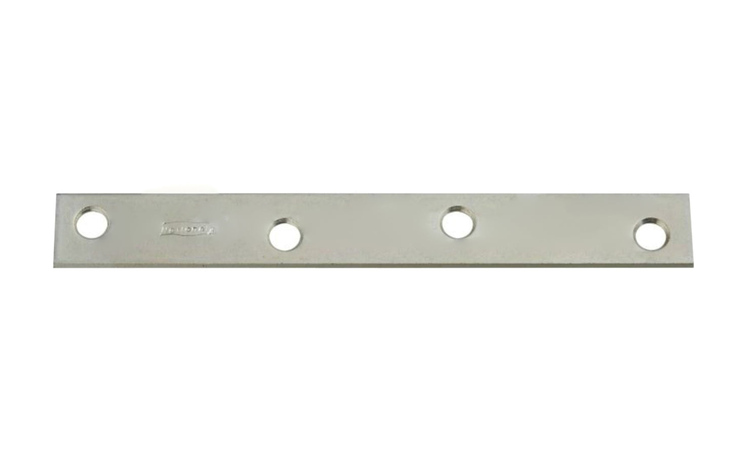 6" Zinc-Plated Mending Plate. These flat mending plate irons are designed for furniture, cabinets, shelving support, etc. Allows for quick & easy repair of items in the workshop, home, & other applications. Steel material with a zinc plated finish. Countersunk holes. 6" long size. National Hardware Model N220-285.
